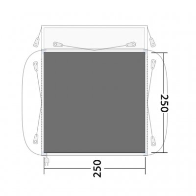 The groundsheet lies under the entire car tent and protects against moisture, dirt and wear.