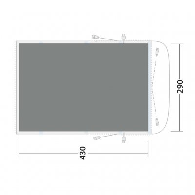 The footprint is for the entire car tent and protects against moisture, dirt and wear.