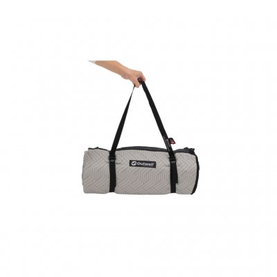 The custom-made tent mat for the Outwell Wyoming 6 family tent is very pack-friendly.