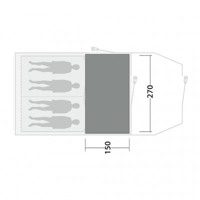 Outwell Cozy Carpet Rockwell 4 – Tent Carpet