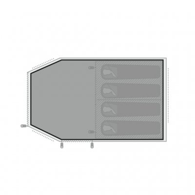 Cover for the floor protector for the Easy Camp Hamra 4 family tent