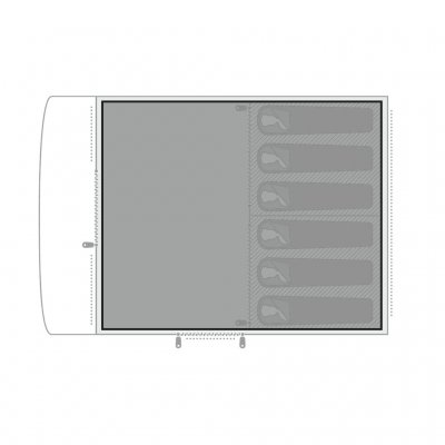 Cover for the floor protector for the Easy Camp Skarvan 6 family tent