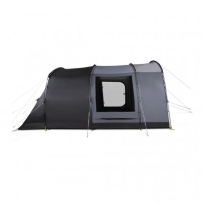 Large windows with curtains and ventilation beneath the windows.