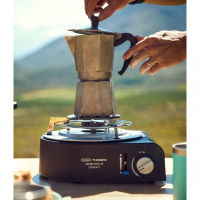 A holder that allows you to use smaller pots and pans on your Cadac grill or stove.