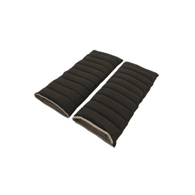 Double sleeping bag that can be turned into two single sleeping bags.