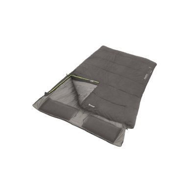 Outwell Roadtrip double camping sleeping bag with built-in pillows that fits the entire camping season.