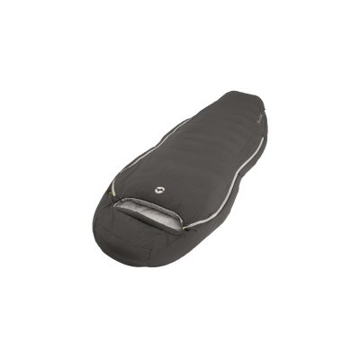 Outwell Oak Lux is a very pack-friendly and warm sleeping bag with an innovative shape that makes it easy to lie on your side.