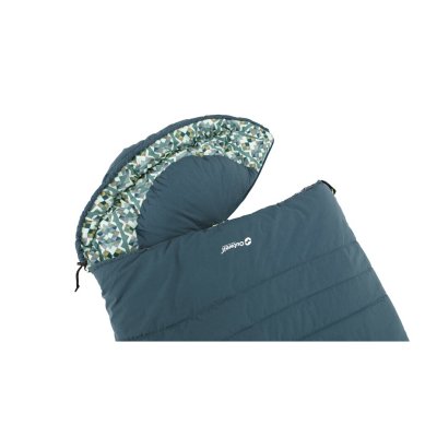 The pillow on the sleeping bag can be removed with a zipper.