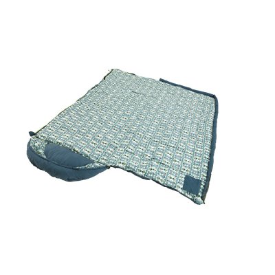 Outwell Camper camping sleeping bag can be opened up and used as a blanket.