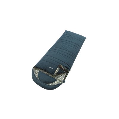Outwell Camper sleeping bag with zipper on the right side.