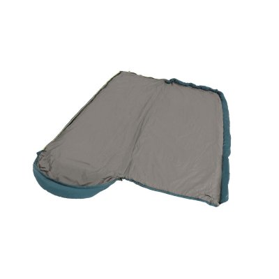 The zipper on Outwell Canella can be opened completely to use the sleeping bag as a blanket.