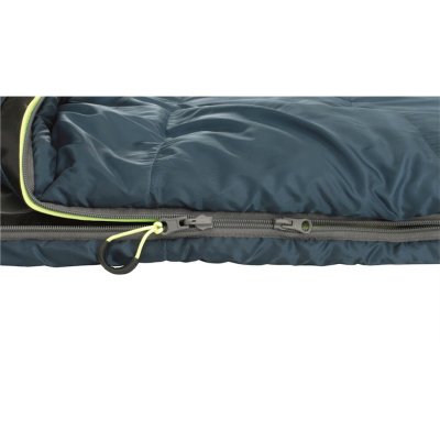 2-way zipper allows the bottom of the sleepingbag to be opened up on warm nights