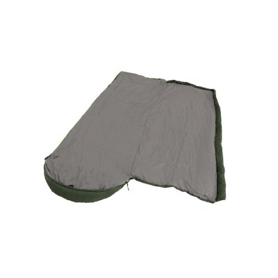 The zipper on Outwell Canella Supreme can be opened completely to use the sleeping bag as a blanket.
