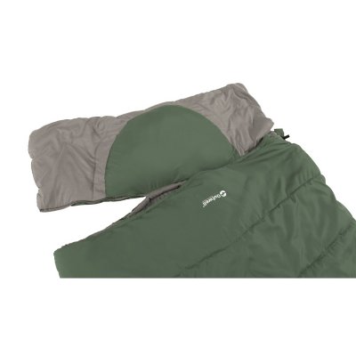Detachable pillow on Outwell Contour Lux XL Camping Sleeping Bag.