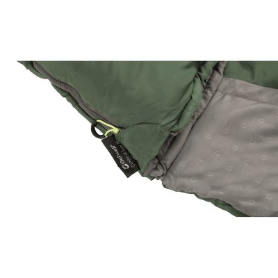 Pocket that protects the sleeping bag's zipper