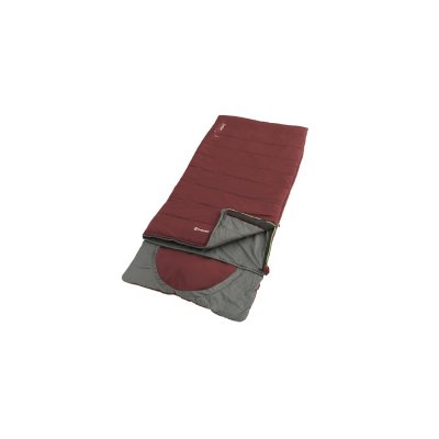 Outwell Contour Lux Red with the zipper on the right side.