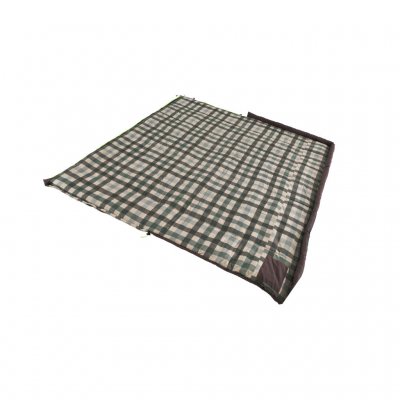 The Outwell Camper Supreme camping sleeping bag can be opened and used as a blanket.