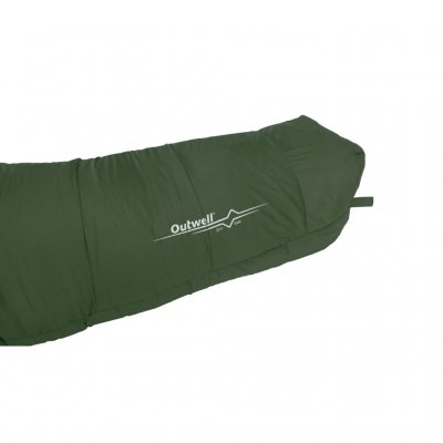 Foot end with shark fin construction to provide extra space for the feet