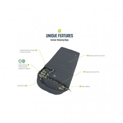 Details for the Outwell Camper Supreme Sleeping Bag