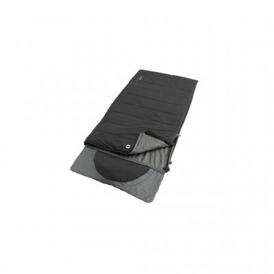 Outwell Contour Midnight Black with the zipper on the right side.