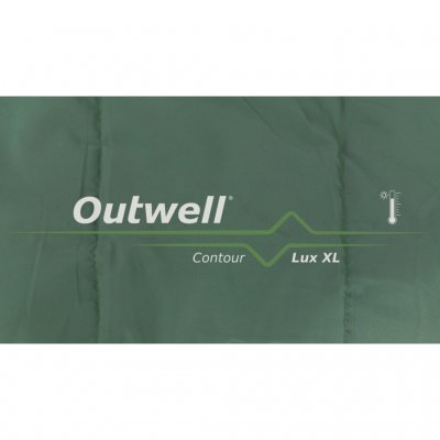 Outwell Contour Lux XL Green Camping Sleeping Bag - Outlet