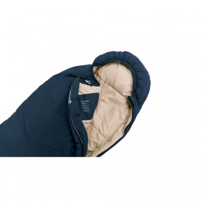 Children's sleeping bag with adjustable length that can be extended from 140 to 170 cm, allowing it to fit the child for longer.