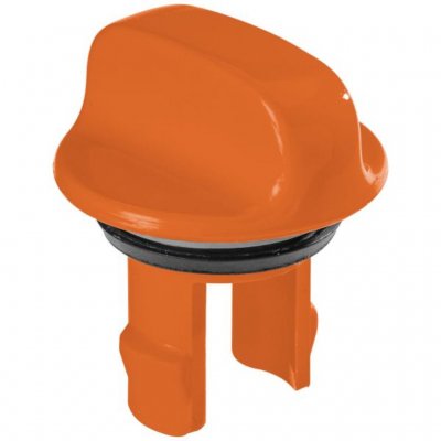 Opening knob for the waste tank on Thetford cassette toilets.