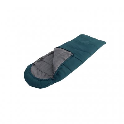 Overflap along the sleeping bag's zipper to minimize heat loss