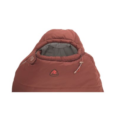 Extra insulated collar minimizes drafts