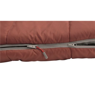 Two-way zipper on the sleeping bag means that it can also be opened at the foot end.