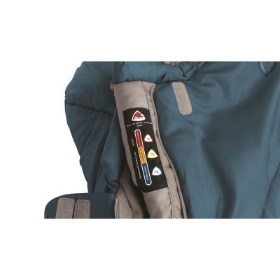 Temperature marking for the 2-season sleeping bag Robens Spire I.
