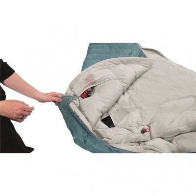 The comfortable inside of the sleeping bag combined with a down filling makes it very comfortable to sleep in.