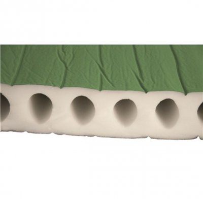 Horizontal air ducts provide a sleeping surface with good stability and small pack size.