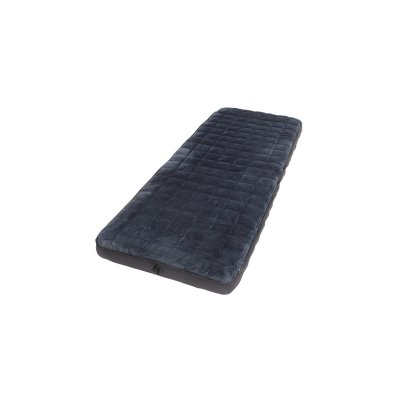 Air mattress with soft and insulated top.