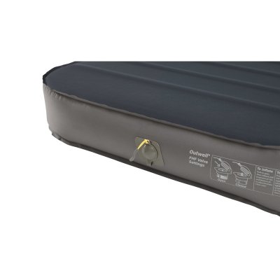 Outwell Flat High-Flow valves improve airflow and fill the mattress quickly