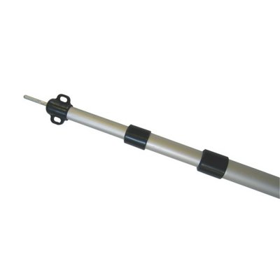 Telescopic aluminum tent pole in three sections
