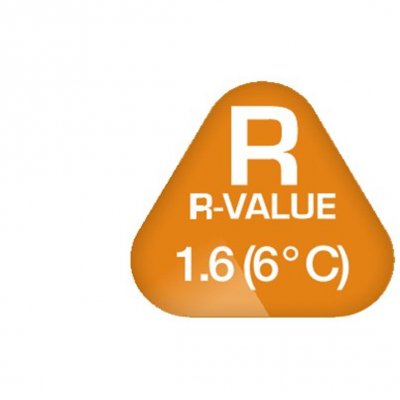 R-value 1.6 (6 ° C)