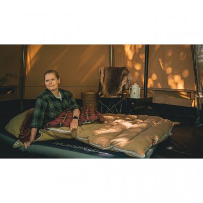 Stay away from the cold ground in your tent with an insulated air mattress.