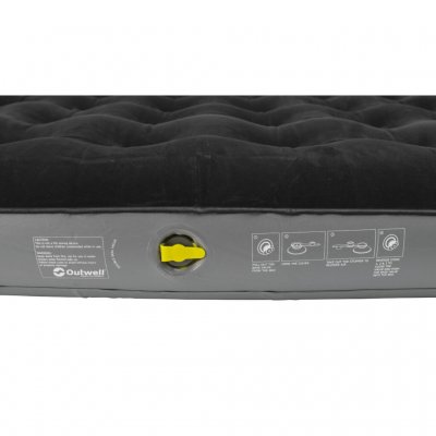 The valve on the air mattress keeps the mattress tight.