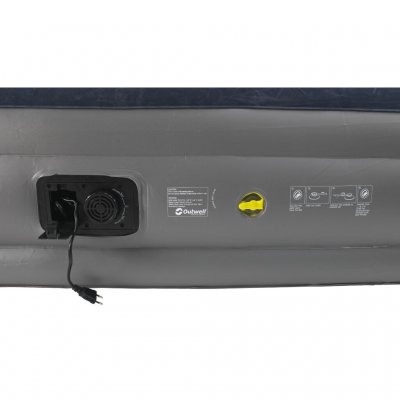 The air mattress has a built-in electric pump with very easy handling