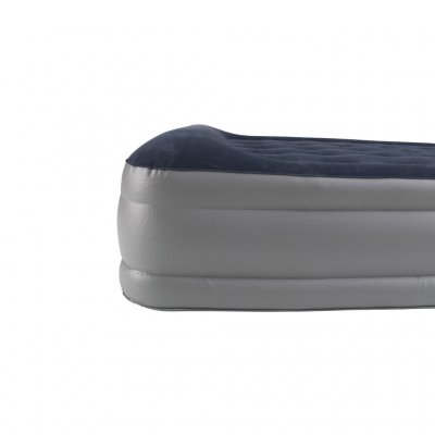 Pillow at the top of the air mattress provides extra comfort on the camping trip.