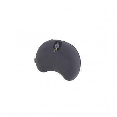 A lightweight, compact camping pillow with memory foam and an adjustable air core for customized comfort.