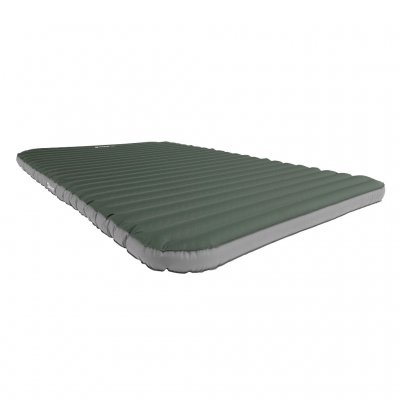 Narrower double air mattress that fits even in smaller sleeping cabins of family tents.