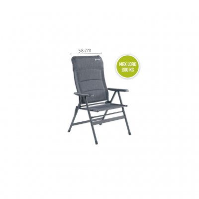 High and wide backrest.