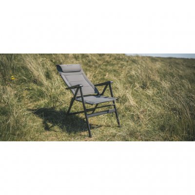 Wide seat and broad backrest on the Outwell Teton camping chair.