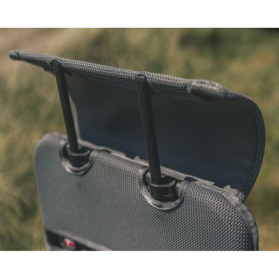 Adjustable headrest on the Outwell Teton camping chair.