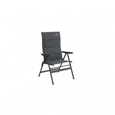 The Outwell Clements Camping Chair XL is extra wide and stable with a maximum load capacity of 200 kg.