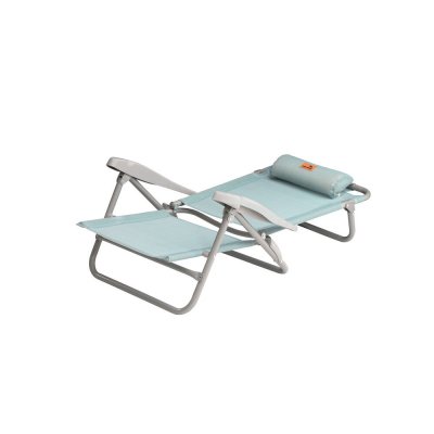 The beach chair can also be used in a lying position as a sun lounger.