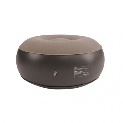 Handy footstool that is easily inflated.