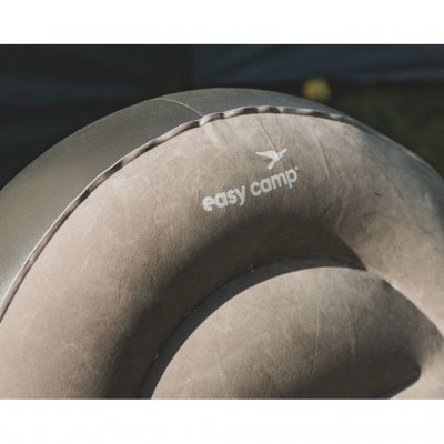 Inflatable lounge set with a flocked PVC surface and a soft velour seating area that provides a comfortable feel against the ski